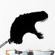 Black Therapod Roaring Head Wall Decal