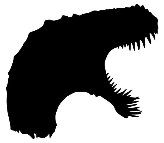 Black Therapod Roaring Head Wall Decal