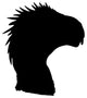 Black Therapod Head Silhouette Wall Decal