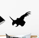 Black Pentaceratops Head Silhouette Wall Decal