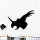 Black Pentaceratops Head Silhouette Wall Decal