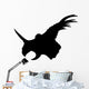 Black Pentaceratops Head Silhouette Wall Decal