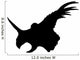 Black Pentaceratops Head Silhouette Wall Decal