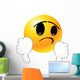 Thumbs-down Emoticon Smiley Face Wall Decal