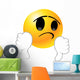 Thumbs-down Emoticon Smiley Face Wall Decal