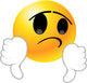 Thumbs-down Emoticon Smiley Face Wall Decal