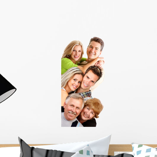 Couples Love Smiling over Wall Decal
