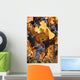 Blue Grapes Autumn Leaves Wall Decal