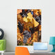 Blue Grapes Autumn Leaves Wall Decal