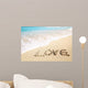 Love Inscribed Sandy Beach Wall Decal