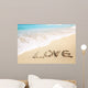 Love Inscribed Sandy Beach Wall Decal
