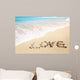 Love Inscribed Sandy Beach Wall Decal