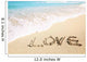 Love Inscribed Sandy Beach Wall Decal