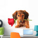 Dachshund Valentine Puppy Wall Decal