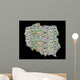 Collage Map Poland Wall Decal