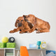 Two Adorable Puppies Wall Decal
