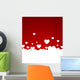 With White Hearts Wall Decal