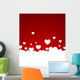 With White Hearts Wall Decal