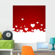 With White Hearts Wall Decal