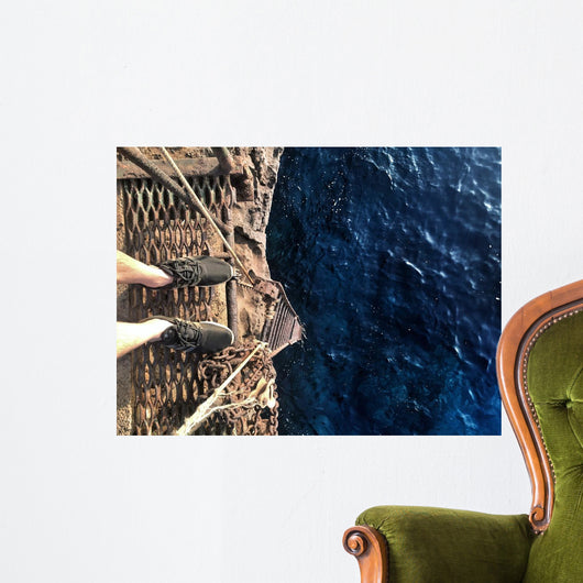 Cliff Diving Fear Selfie Wall Decal