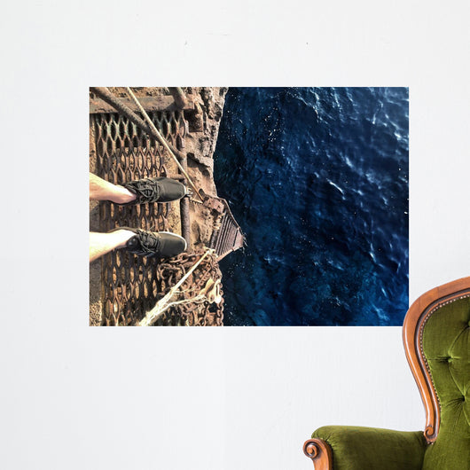 Cliff Diving Fear Selfie Wall Decal