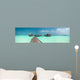 Wonderful Lagoon Maldives Island Wall Decal Panoramic Wall Decal