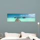 Wonderful Lagoon Maldives Island Wall Decal Panoramic Wall Decal