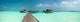 Wonderful Lagoon Maldives Island Wall Decal Panoramic Wall Decal