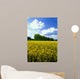 Flowering Rape Field Trees Wall Decal