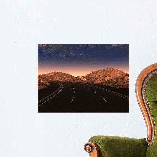 Night Road Wall Decal
