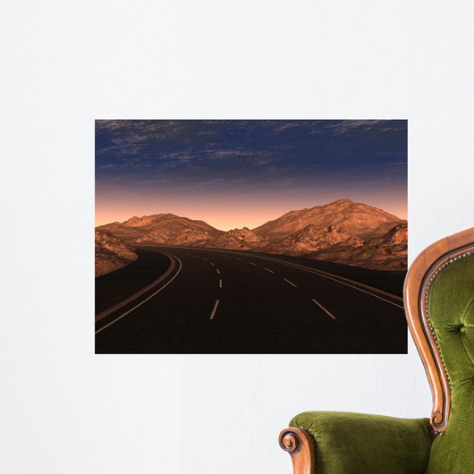 Night Road Wall Decal