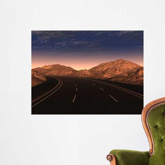Night Road Wall Decal