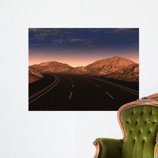 Night Road Wall Decal