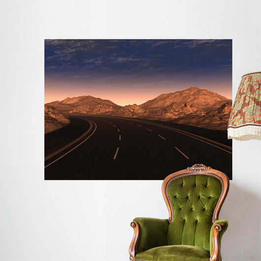 Night Road Wall Decal