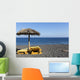 Perissa Beach Greek Island Wall Decal