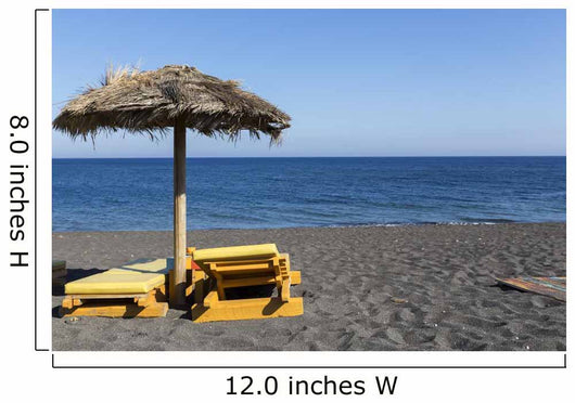 Perissa Beach Greek Island Wall Decal