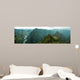 Foggy Machu Picchu Wall Decal Panoramic Wall Decal