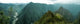 Foggy Machu Picchu Wall Decal Panoramic Wall Decal