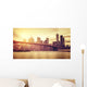 Retro Stylized Manhattan Sunset Wall Decal