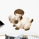 Cute Child and Puppy Wall Decal