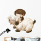 Cute Child and Puppy Wall Decal