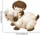 Cute Child and Puppy Wall Decal