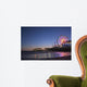 Santa Monica Pier Night Wall Decal