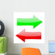 Green Arrow Red Arrow Wall Decal