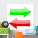 Green Arrow Red Arrow Wall Decal