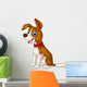 Cartoon Funny Puppy Dog Wall Decal