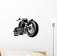Motorcycle White Wall Decal