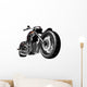 Motorcycle White Wall Decal