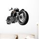 Motorcycle White Wall Decal