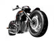 Motorcycle White Wall Decal